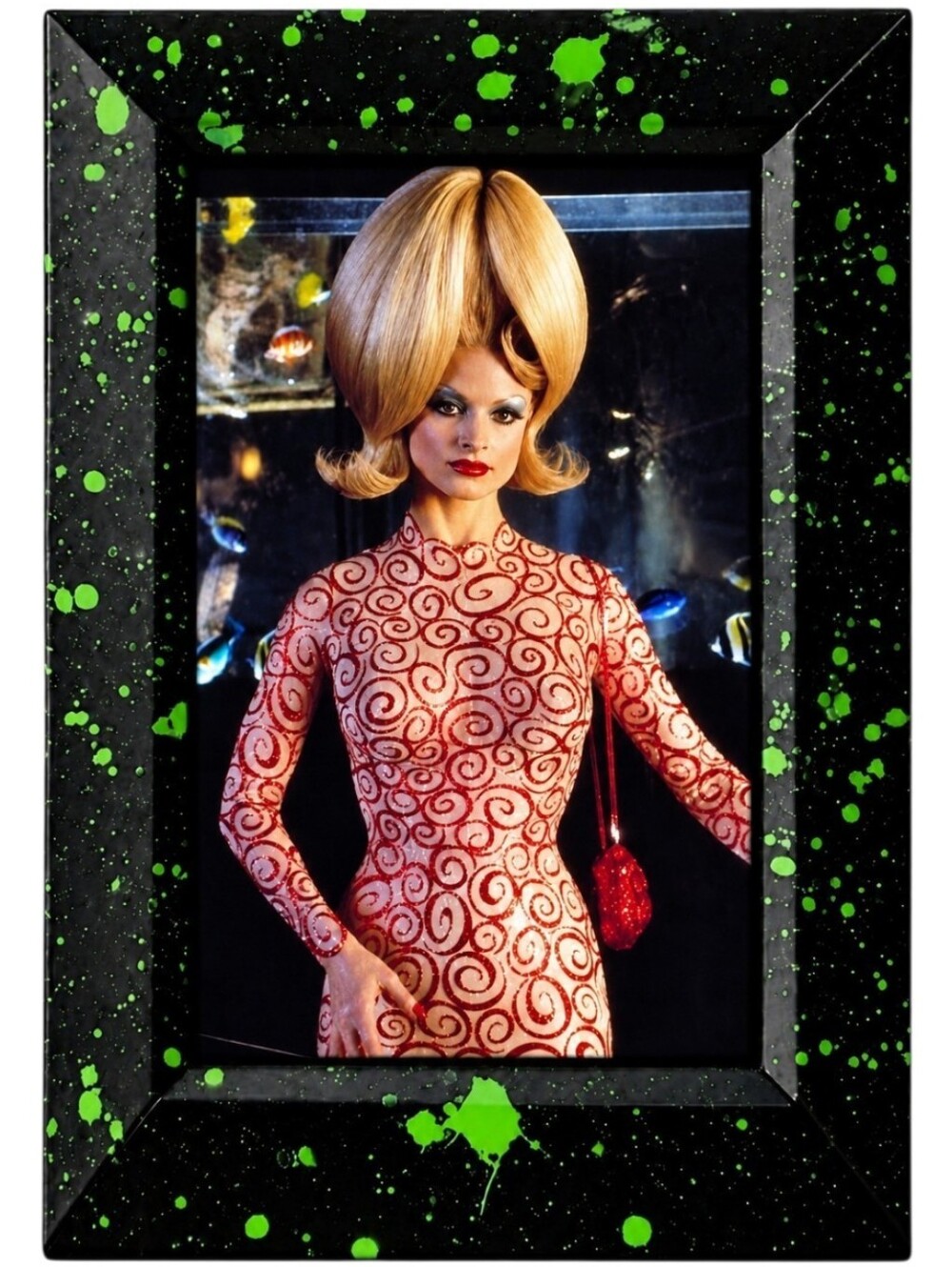 👽 Mars.Attacks Martian Girl retro Ufo Alien Edgy Alternative Framed Photo art